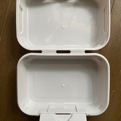 ケース　小物入れ　ヴィンテージ レトロ　アンティーク　食器　バーガー ランチボックス 当時物 弁当箱　パック　文房具入れ　男前　軽量　雑貨の画像