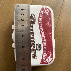 ケース　小物入れ　ヴィンテージ レトロ　アンティーク　食器　バーガー ランチボックス 当時物 弁当箱　パック　文房具入れ　男前　軽量　雑貨の画像