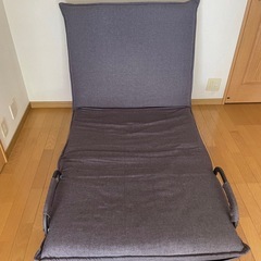 ハイバック 3wayリクライニングソファーベッド 2人掛けの画像