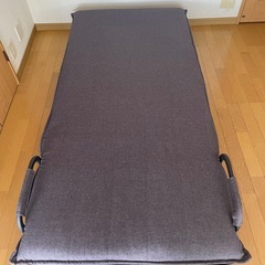 ハイバック 3wayリクライニングソファーベッド 2人掛けの画像