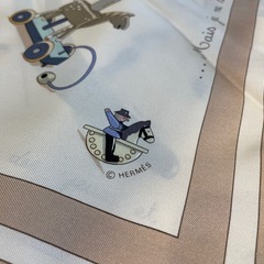D7047【エルメス】 カレ90 お馬の話をして 大判 スカーフの画像