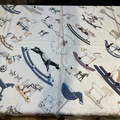 D7047【エルメス】 カレ90 お馬の話をして 大判 スカーフの画像