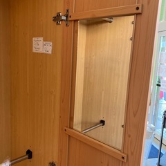 サ2511-115 マルミツ ワードローブクローゼット ナチュラル キズ汚れ有りの画像