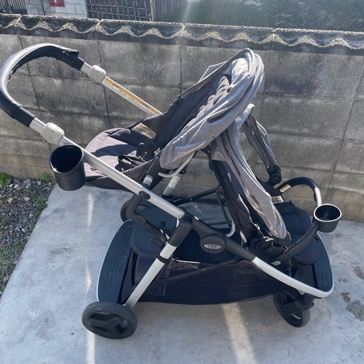 双子ベビーカー縦型