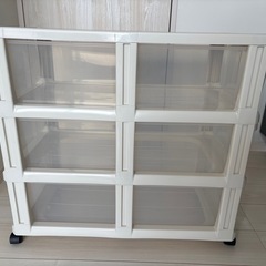 キャスター付き衣装ケース3段の画像