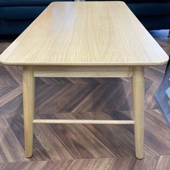 1156 折りたたみテーブル 天板に傷汚れあり 中板付属の画像