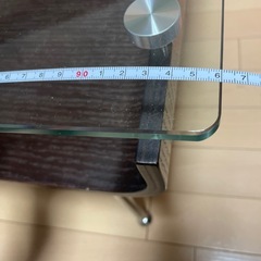 ガラス　ローテーブル　収納の画像