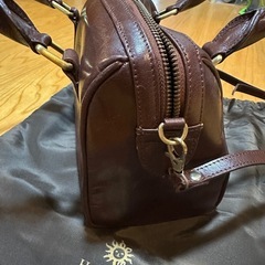 【未使用品】本革バッグ　ミニボストン　ブラウンの画像