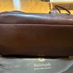 【未使用品】本革バッグ　ミニボストン　ブラウンの画像