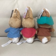 【新品未使用】ピーターラビット ぬいぐるみ ３つセットの画像