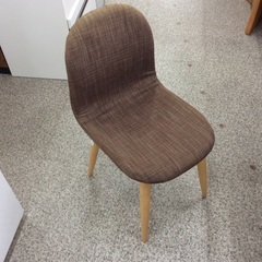 【ブラウン×ナチュラル】ダイニングチェア IDEE チェア　椅子　イス　布座面　ブラウン ナチュラル の画像