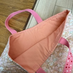 ハンドメイド 図書バックの画像