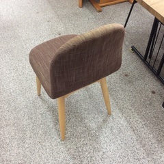 【ブラウン×ナチュラル】ダイニングチェア IDEE チェア　椅子　イス　布座面　ブラウン ナチュラル の画像