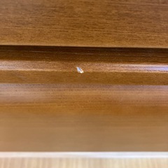 イ2511-116 ハイチェスト 6段 ダークブラウン 上下分割可 固定ネジ付き キズ汚れ有りの画像