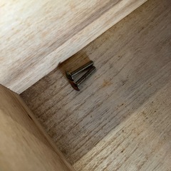 イ2511-116 ハイチェスト 6段 ダークブラウン 上下分割可 固定ネジ付き キズ汚れ有りの画像