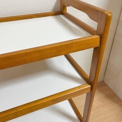 キャスター付き木製ワゴン　マルチワゴンの画像