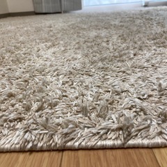 ラグ　絨毯　ベージュの画像