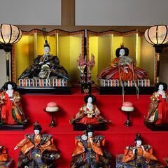 【中古/長期保管品/お引取り限定】■久月■雛人形■8段飾り■よろこび■の画像