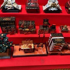 【中古/長期保管品/お引取り限定】■久月■雛人形■8段飾り■よろこび■の画像