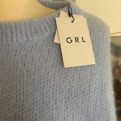 新品 GRL  ビッグカラーダブルジップニットトップス kz447の画像