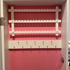【アクセサリー収納】スタンドミラーの画像