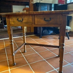 アンティーク ろくろ脚 デスク/テーブル の画像