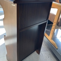 電話台　karimoku 3段　コロニアルブラウン【トレファク堺福田店】の画像