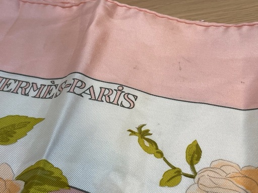 D7048【エルメス】カレ90 ロマンティック 大判 スカーフ