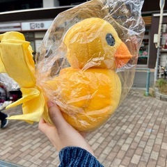 アヒル ぬいぐるみ 黄色 かわいい マスコット 未使用の画像