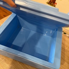 【美品】青色フタ付き収納ボックス 2個セットの画像