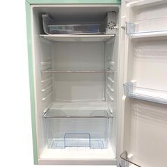25C524_ジB A-Stage 1ドア レトロ冷蔵庫 ARD-85LG 2018年製 キッチン家電 生活家電 一人暮らし 訳あり 現状品 中古の画像