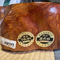 屋久杉　台座　認定シール付きの画像