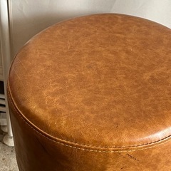 《売約済》A スツール 合皮 丸椅子 腰掛け 1人掛け 椅子 イス コンパクト チェア オットマン 北欧風 シンプル ナチュラル インテリアの画像