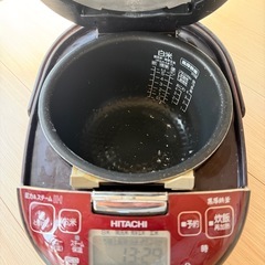 HITACHI 日立 炊飯器 RZ-SR10J 赤 IH 圧力&スチーム 5.5合の画像