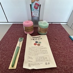 中販紅　【Week】🅰️未使用品　株式会社　フジイ　LANKAVAコースター 編み物　2巻×2現状渡し　11-08-02 の画像