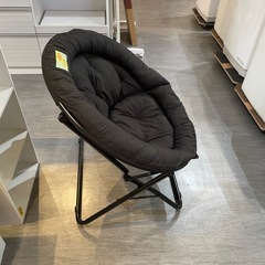 【キャンプチェア】【黒】【折りたたみ可】クリーニング済み【管理番号1108】臣の画像