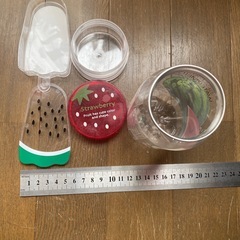 セット　小物入れ　フルーツ柄　スイカ　苺　ケース　ペン立て　キッズ　フードパッケージ　ゆめかわ　アメリカンポップ　ファンシー　アンティーク　雑貨　インテリアの画像