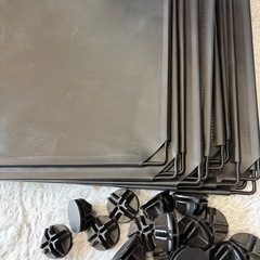 ニトリ 収納カゴ 
ワゴン、棚 セットの画像