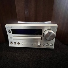 🔊【ONKYO CR-D2 ＋ KENWOOD LS-1001 スピーカー2台セット】高音質・動作確認済みの画像