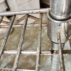 スチールラック 4段 キャスター付 61-46-131cmの画像