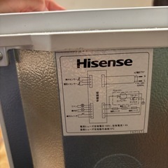 冷蔵庫　ハイセンスの画像