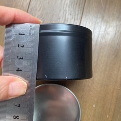 未使用　難あり　小物入れ　メンズ　男前　ボストン　黒　メンズ　インテリア　植木鉢　プランター　リメ缶　ガーデン雑貨　パーツ　缶ケース　アンティーク　雑貨　インテリアの画像