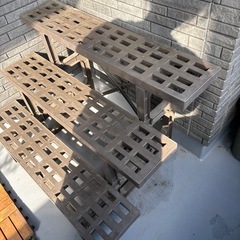 フラワースタンド 3段 ブラウンの画像