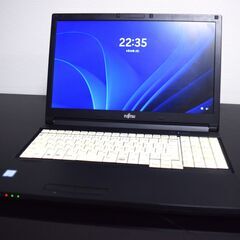 富士通高性能7世代CPUCorei5最新Windows11メモリ8GB高速SSD240GBWifi接続可能の画像