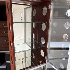 カルトーネ コレクションケース、ガラスケース、ミラー付き幅41cm Used/キレイの画像