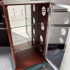 カルトーネ コレクションケース、ガラスケース、ミラー付き幅41cm Used/キレイの画像