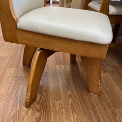 ダイニング5点セット 日進木工 キズヨゴレ有り ブラウン【取りに来れる方限定】の画像