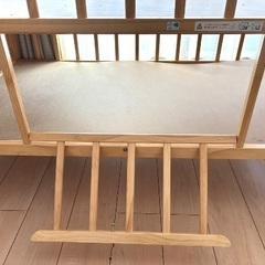 ベビーベッド　ハイタイプ　キャスター付きの画像