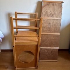 引き取りに来てくださる方に　室内用滑り台　木製の画像