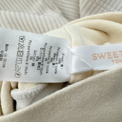 USED/【2着】スウィートマミーマタニティパンツ裏起毛コーデュロイ(黒、白)の画像